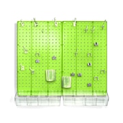 AZAR DISPLAYS 70-Piece Pegboard Organizer Kit (2- 13.5" x 22") 900945-GRE